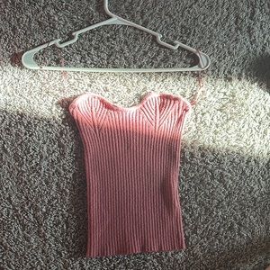 dusty rose tube top
